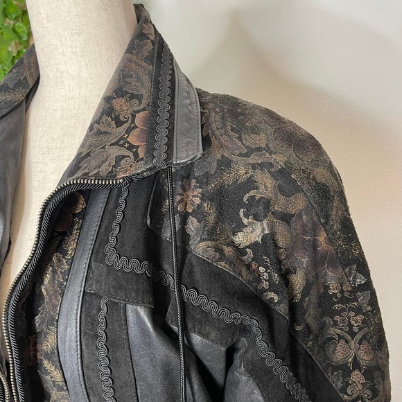 Vintage Euro Top Mond of California Leather Jacket - Picture 5 of 6